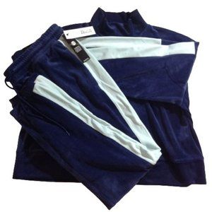 Zelos 2pc Velour Jogging Set. NWT. Size L